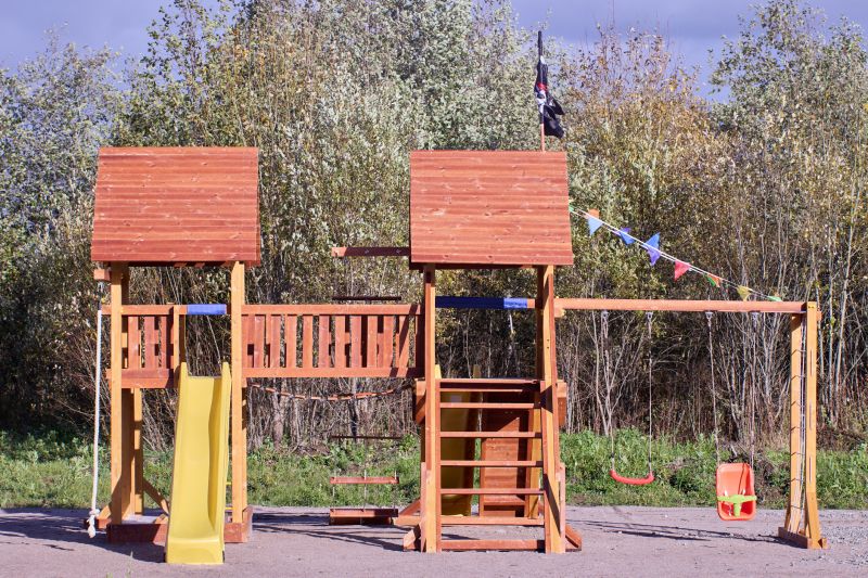 Wooden Playset Installation in Overland Park, KS